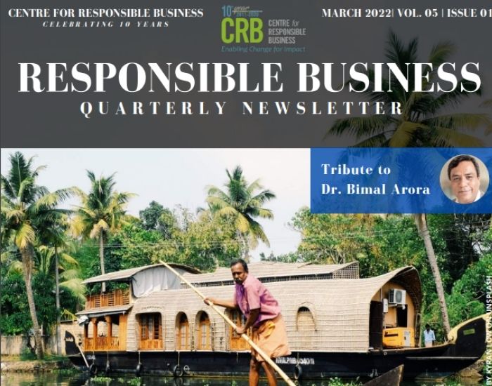 NewsletterResponsible Business | MARCH 2022| VOL. 05 | ISSUE 01