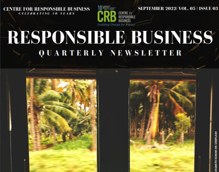 NewsletterResponsible Business | SEPT 2022 | VOL. 05 | ISSUE 03